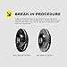 Fits Volvo S40, V50 Front Rear Black Drill Slot Brake Rotors Kit+Ceramic Brake Pads