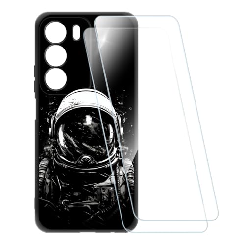 ESACMOT �v�����g�P�[�X + 2�������K���X�t�B���� OPPO P3 Lite 4G RMX5300 �Ƃ̌݊�������, �Ռ��z���\�t�g�J�o�[ HD�N���A (�F����s�m)