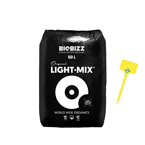 Weedness BioBizz Light Mix Bolsa de 50 litros - Tierra para macetas Crece en Interiores y Exteriores...