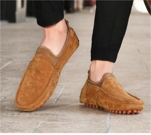 Mens Wedding Loafers Shoes Suede Vamp Slip On Comfortable Driving Style Casual Events Business Outdoors Slip Resistant2