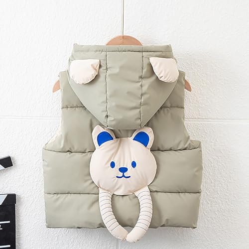 Baby Cute Animals Puffer Vest Toddler Boys Girls Warm Sleeveless Quilted Jackets Lightweight Zipper Hooded Gilet2