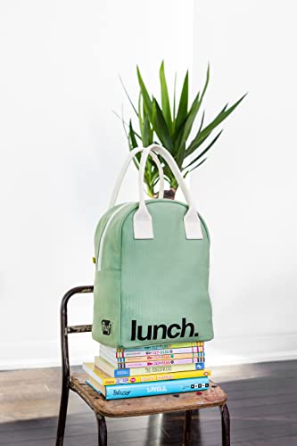 Fluf Zipper Lunch Bag | Organic Cotton Lunch Bag For Men, Women & Kids (Moss) #TOP6