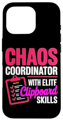 CHAOS COORDINATOR WITH ELITE CLIPBOARD SKILLS �X�}�z�P�[�X iPhone 16 Pro �p
