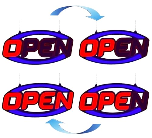 GreenCube 2025 Model 32" X 16" Open Sign - Ultra Bright Extra Jumbo LED Neon Large Open Sign - Remote Controlled - Get Your Business Seen Day or Night