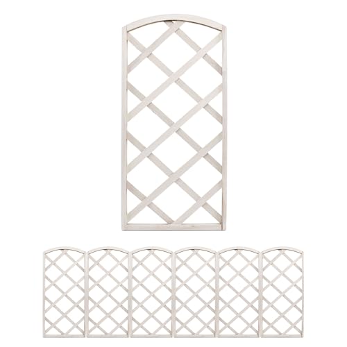 The Secret Home - Paneles de Celosía de Madera - Decoración para Interiores o Exteriores - Ideal para Jardín, Terraza o...