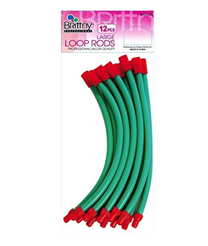 Brittny Loop Rods - Green 12-Count - Large 5/8"