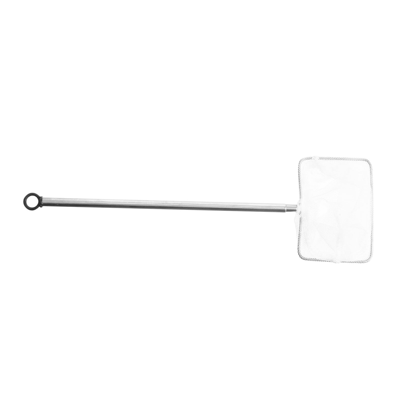 2St Fischtank Fischernetz Fischnetz klein Fangwerkzeuge zum Angeln Fischfangnetz Netzstrümpfe Garnelennetz Mesh-Netz für Aquarien Zierfische Aquarium Garnelentopf Metall Weiß
