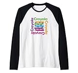 Photo Gallery crayola minimalistic multiple colored cute logo raglan baseball tee Photo Gallery crayola minimalistic multiple colored cute logo raglan baseball tee