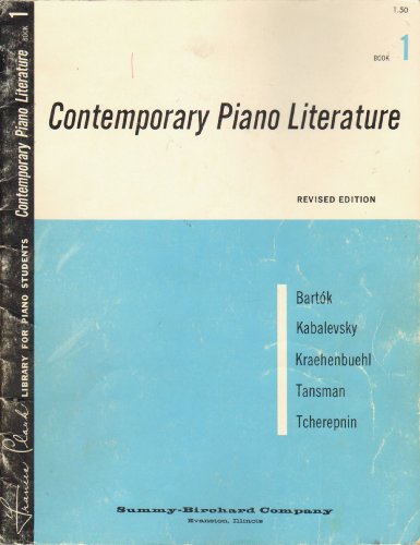 Contemporary Piano Literature (Frances Clark Li... B000HAAIAA Book Cover