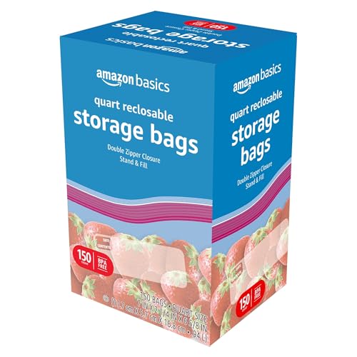 Amazon Basics C004395S Quart Food Storage Bags thumb #4