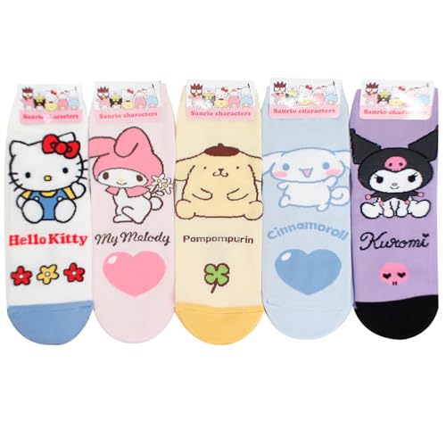 Image of Hello Cartoon Character Series Women and teen girls Licensed Socks Collection