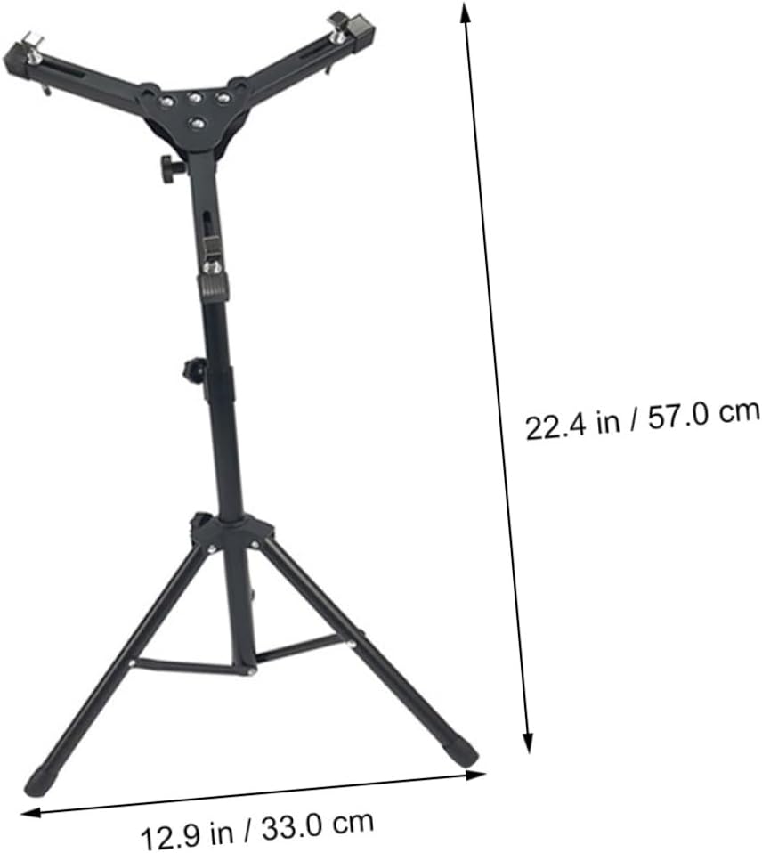 1pc Adjustable Snare Drum Stand Holder Dumb Drum Stand for Practice Pad for Beginners Secure Practice Pad Rack Black Height Adjustable