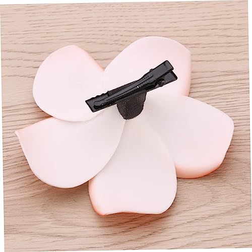 Pince à cheveux fleurs hawaïennes POPETPOP en mousse, lot de 36 clips plumeria blancs et violets - 5