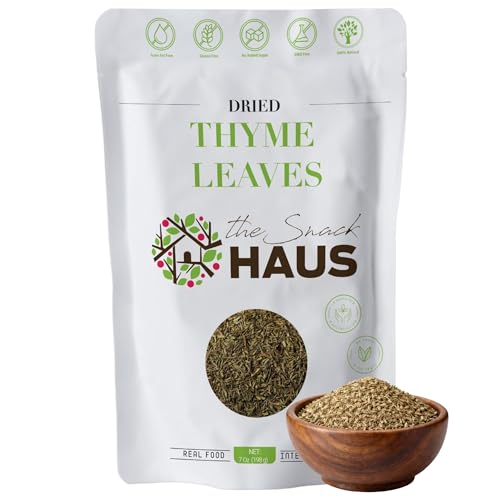 The Snack Haus Dried Thyme Leaves 7 oz – Whole Leaf, Turkish Herb...