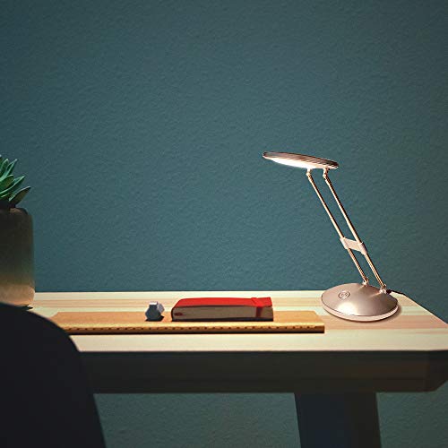 LED Schreibtischlampe, DA LIGHT 3000K Warmweiß LED Tischlampe, 3.6W Nachttisch Leselampe mit Einziehbare Halterungen… – Bild 7