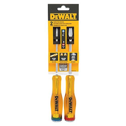 DEWALT Screwdriver Set, Demolition, 2-Piece (DWHT67530)