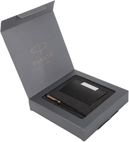 Parker Bolígrafo negro mate Vector con tarjetero (gratis)