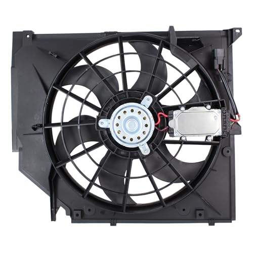 HouYeen Engine Radiator Cooling Fan with Motor for B-M-W 3 Series E46 1997-2007