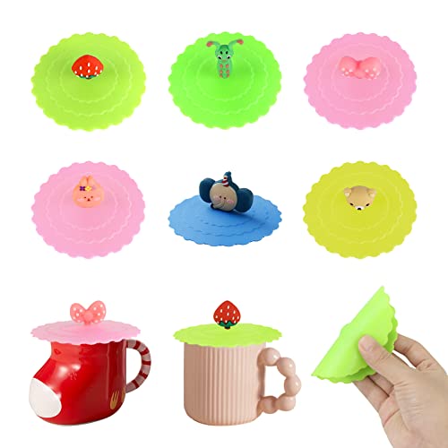 8 Coperchi In Silicone Per Tazze - Anti Polvere, Impermeabili E Lavabili In Lavastoviglie - Foto 3