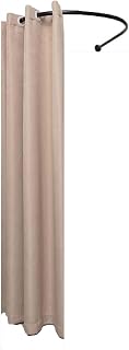 Standalone Changing Room,Strong Blackout Fitting,Includes Assembly Rod kit,Suitable for Bathing Center Dormitories(Chrome,80x80cm)