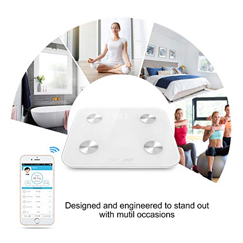 Digital Scales for Body Weight, Bluetooth Bathroom Scale for Smart Body Composition Analyzer BMI Scales Body Fat Monitor with Smartphone APP, 400lb, Support 10 Users, Fitness Health Scale - Thumbnail 6