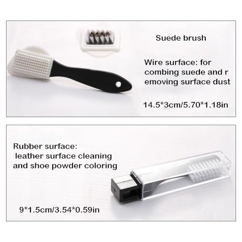 Juego de pulidor de Zapatos de Piel – Kit de Pulido de Zapatos Profesional, de Limpieza portátil | Kit Todo en para el Cuidado de los Zapatos con cepillos, pulidores, de Esponja, fácil - imagen 3