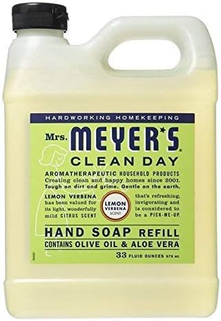 Earth Friendly, Mrs. Meyers Liquid Hand Soap Refill 33 Oz Lemon Verbena Scent - Pack of 6