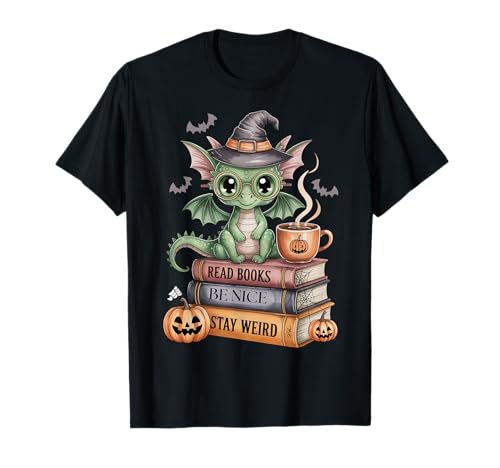 Camiseta de dragón de Libro de Halloween Camiseta