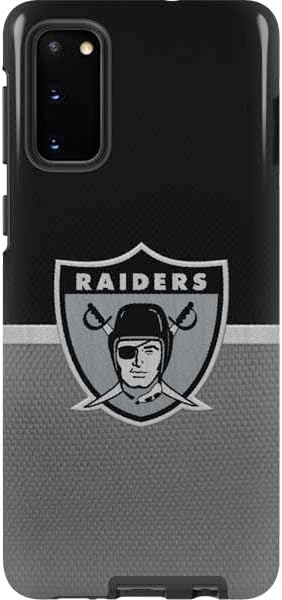 Skinit Pro Phone Case Compatible with Galaxy S20 - Officially Licensed NFL Las Vegas Raiders Design