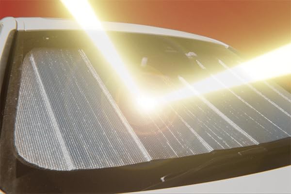 Pare-soleil Snap Shades Nissan Leaf ZE0 évite le volant brûlant - 6
