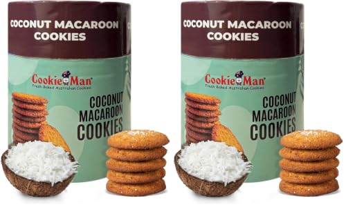 Image of CookieMan Premium Coconut Cookies - 200g | Soft & Delicious Biscuits, Ideal for Gifting & Enjoying Anytime | Bakery styled Coconut Rich Biscuits | Perfect for Snack (Pack of 2)