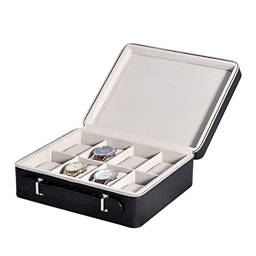 Boîte montre haut de gamme avec intérieur feutré doux pour homme