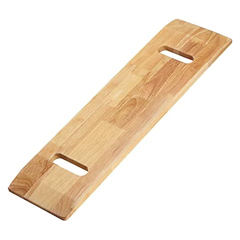 YPCBYNBS Wooden Transfer Board,Made of Heavy-Duty Hardwood for Transferring Disabled Patient,Elderly,Seniors Between Wheelchair,Bed,Commode,or Chair,30" with Two Hand Cutouts Cover