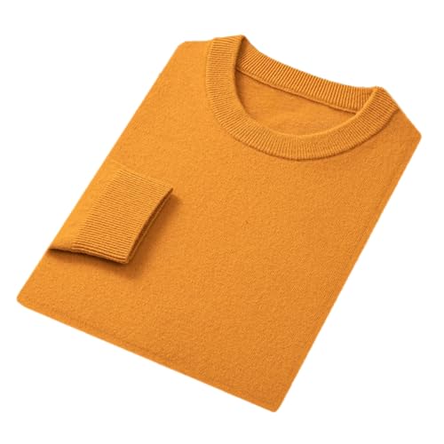 Pull col rond hommes automne hiver haut thermique tricoté laine mérinos