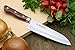 Yoshihiro VG10 16 Layer Hammered Damascus Stainless Steel Santoku Chefs Knife (7'' (180mm))