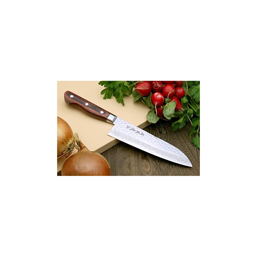 Yoshihiro-VG10-16-Layer-Hammered-Damascus-Stainless-Steel-Chef-Knife-6pc-Set-Made-in-Japan Yoshihiro VG10 16 Layer Hammered Damascus Stainless Steel Chef Knife 6pc Set - Made in Japan