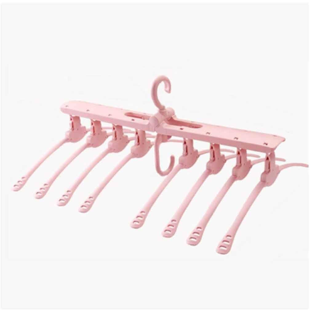 MOBYGKFY 8 In 1 Magic Hanger Clothes Drying Rack Storage Rack Organizer Closet Storage 360 Degree Rotating Foldable Travel Space Saving(Wit)