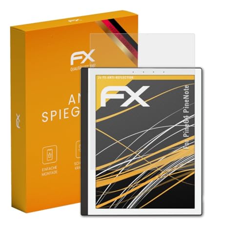 atFoliX Screen Protector compatible with Pine64 PineNote Screen Protection Film, anti-reflective and shock-absorbing FX Protector Film (2X)