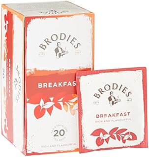 Brodies - Breakfast Tea: Fine Blend of Black Tea with a Malty Flavour - 20 bags