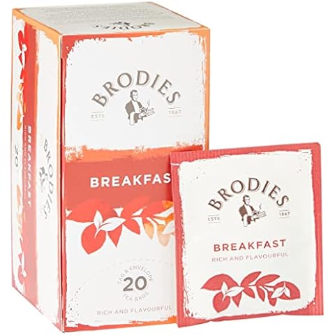 Brodies - Breakfast Tea: Fine Blend of Black Tea with a Malty Flavour - 20 Bags Cover