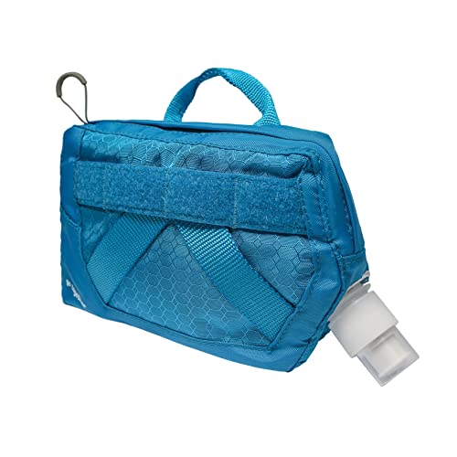 Kurgo RSG, Wasserflasche für Hunde, abnehmbare Tasche, kompatibel mit MOLLE, Befestigung für Diensthundegeschirr, Blau