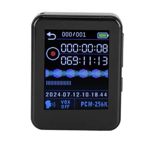 Voice Recorder, MP3 Player, Voice Recording Device, Activated Recording Device, Activated Noise Reduction, HD Timed Power Off Auto Save (16GB)