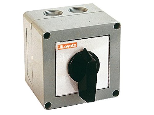 Interrupteur 4P 2POS Lovato GN2592P en cassette 75x75