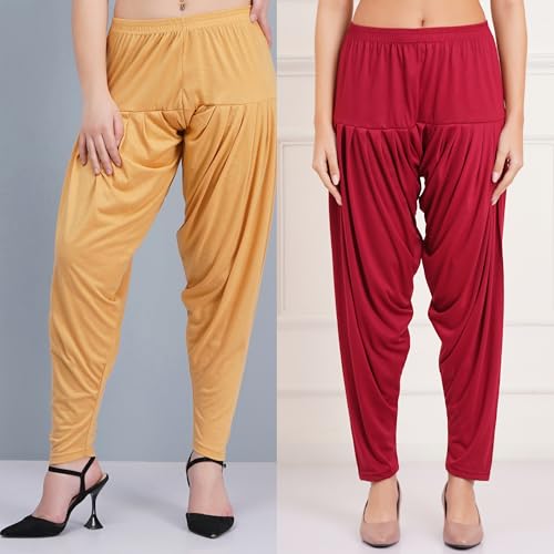 Image of Buy That Trendz Patiala Pant for Women Viscose Relaxed Fit Dhoti Patiyala Salwar Harem Style Bottom Pants