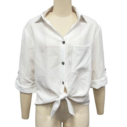 Blouse ample à ourlet à lacets réglable et manches transformables