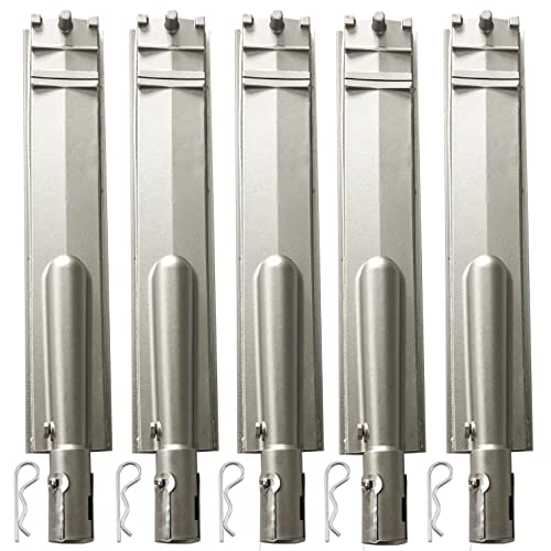 Image of 5PC Heavy Duty Cast Stainless Steel 304 BBQ Grill Burners Bull Grill Replacement Parts for Cal Flame Aussie Blaze Thermos Turbo and More