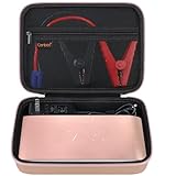 Canboc Carrying Case for Halo Bolt 58830/44400/57720/ACDC Max 55500 mWh Portable Car Jump Starter, Phone Laptop Charger Power Bank Holder for Jumper Cable, AC Wall Charger, Rose Gold