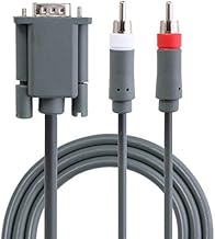 Gimax Video-Composite-VGA-Kabel + 2 Cinch-Kabel für Microsoft Xbox 360 TV Spiel-Zubehör vereinfacht Installation
