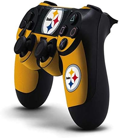 Miniatura 2 de Skinit Calcomanía para juegos compatible con PS4 ProSlim Controller, diseño de bloques de zona de Pittsburgh Steelers con licencia oficial de la NFL