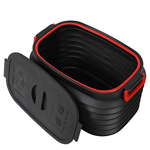Collapsible Bucket, 37L Folding Bucket Collapsible Camping Water Container for Hiking Backpacking Camping Picnics Fishing BBQ